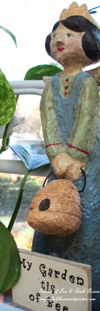 Bee Fairy on the baker's rack https://lolajack.jp.net/my-winter-sanctuary-scenes-from-a-garden-room/
