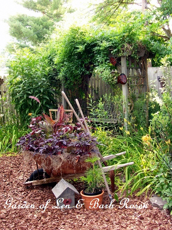 Wheelbarrow planting https://lolajack.jp.net/a-trip-down-memory-lane-my-former-garden/