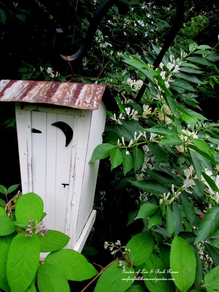 Outhouse Birdhouse https://lolajack.jp.net/may-garden-birdhouses-flowers/
