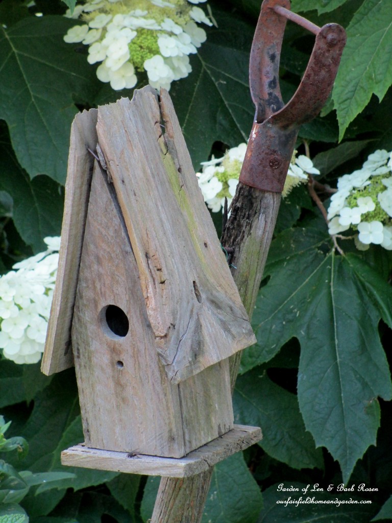 rustic birdhouse https://lolajack.jp.net/garden-walk-july-1st/
