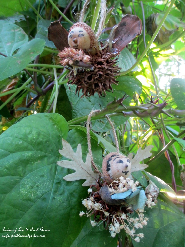 Fall Fairies flitting on the arbor! https://lolajack.jp.net/fall-decorating-at-our-fairfield-home-and-garden/