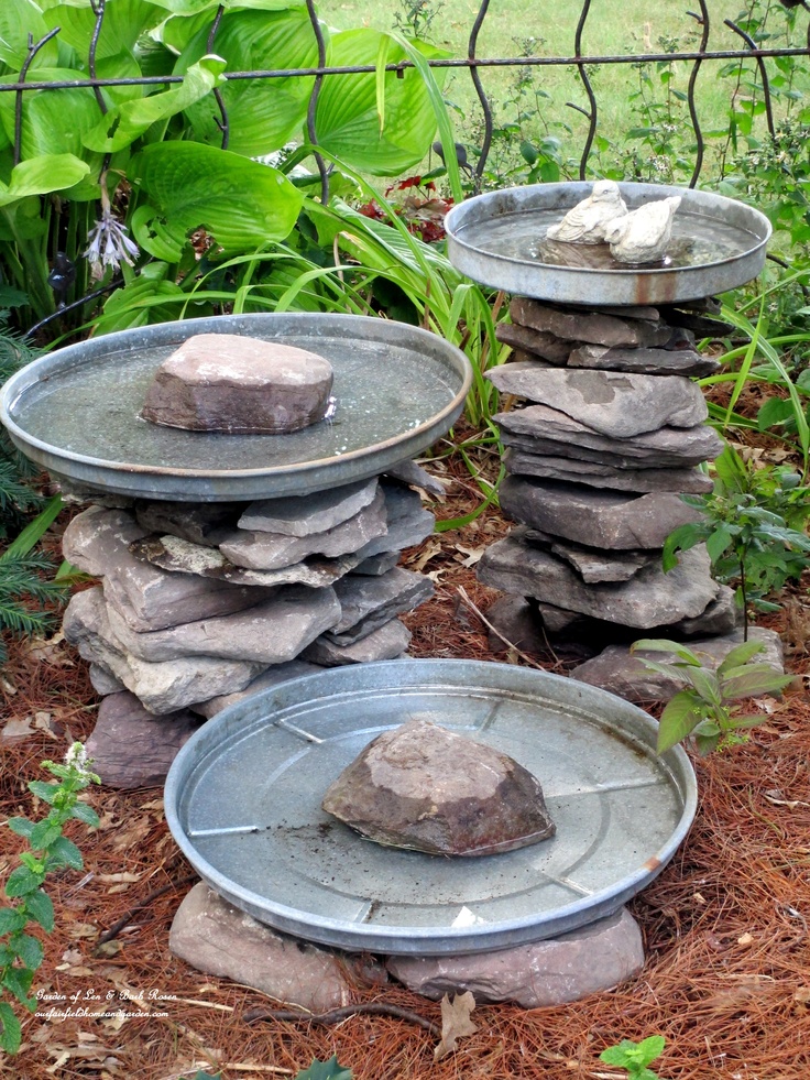 Stacked Stone Birdbaths https://lolajack.jp.net/diy-project-stacked-stone-bird-baths/