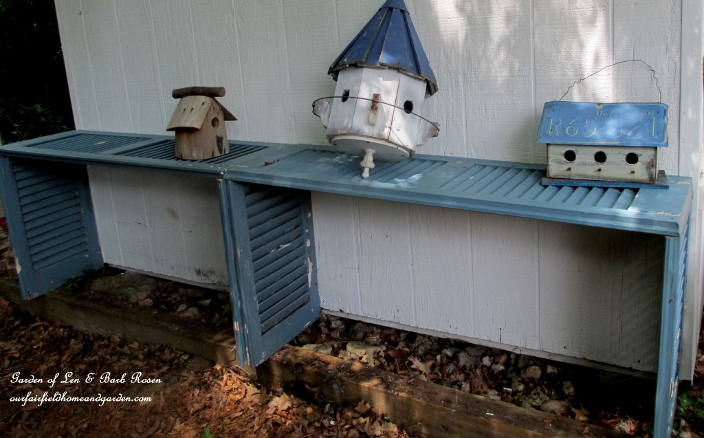 Shutter Potting Bench https://lolajack.jp.net/salvaged-build-a-potting-bench-from-shutters/