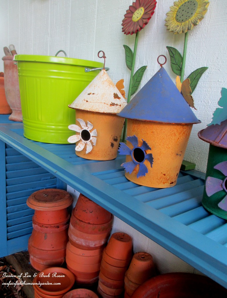 Potting Bench Made From Shutters