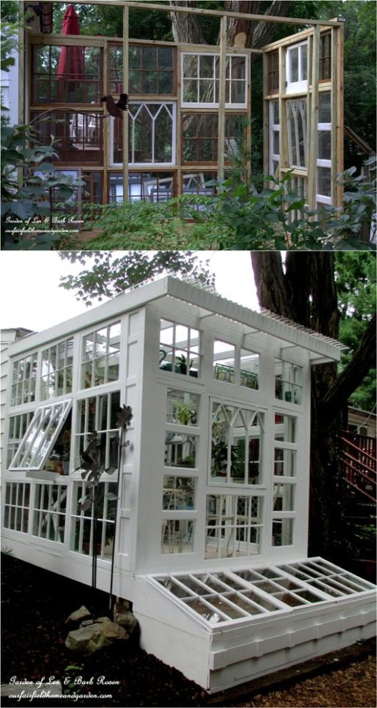 Our Fairfield Home and Garden's Repurposed Greenhouse https://lolajack.jp.net/building-a-repurposed-windows-greenhouse/